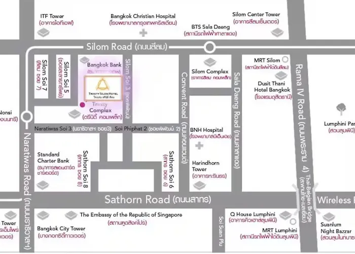 Trinity View 3br Spacious Family Silom Banguecoque